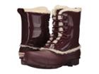 Hunter Original Patent Leather Lace-up Shearling Lined Boot (dulse) Women's Rain Boots