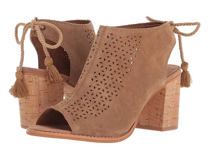 Toms Elba (toffee Suede/mosaic Tile) High Heels