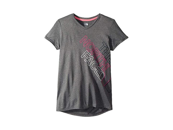 The North Face Kids Short Sleeve Reaxion 2.0 Tee (little Kids/big Kids) (tnf Medium Grey Heather (prior Season)) Girl's T Shirt