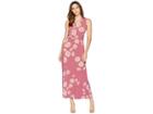 Vince Camuto Sleeveless Chateau Floral Halter Maxi Dress (summer Rose) Women's Dress