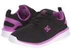 Dc Kids Heathrow (little Kid) (black/purple) Girls Shoes