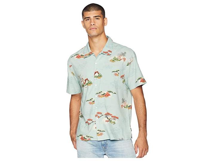 Brixton Lovitz Short Sleeve Woven Shirt (aqua) Men's Short Sleeve Button Up