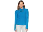 White Sierra Blacktail Fleece Snap-neck Pullover (havana Blue) Women's Clothing