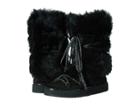 Frye Gail Shearling Tall (black Waterproof Oiled Suede/shearling) Women's Pull-on Boots