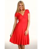 Bcbgmaxazria Ritz Twisted Front Dress (red Berry) Women's Dress