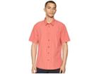 Quiksilver Waterman Trailblazed Tribal Right Technical Shirt (mineral Red) Men's Clothing