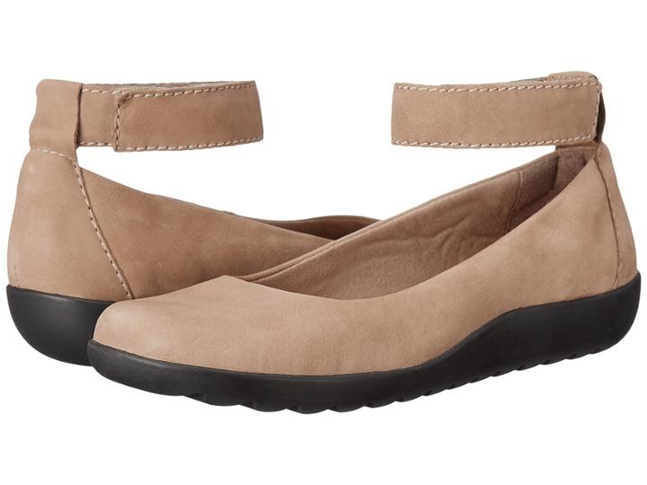Clarks Medora Nina (mushroom Nubuck) Women's  Shoes