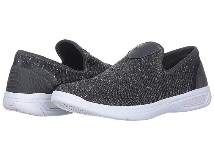 Kenneth Cole Reaction The Ready Sneaker (dark Grey Stretch Knit) Women's Shoes