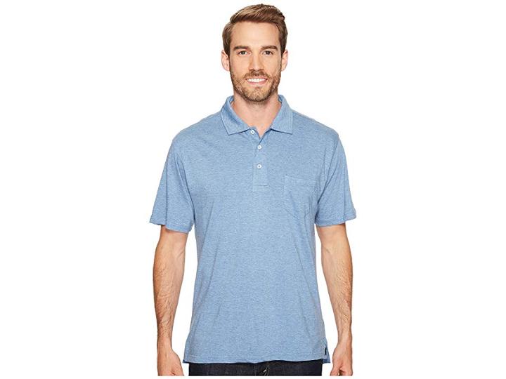 Mountain Khakis Patio Polo Shirt (blue Ridge Heather) Men's Short Sleeve Pullover