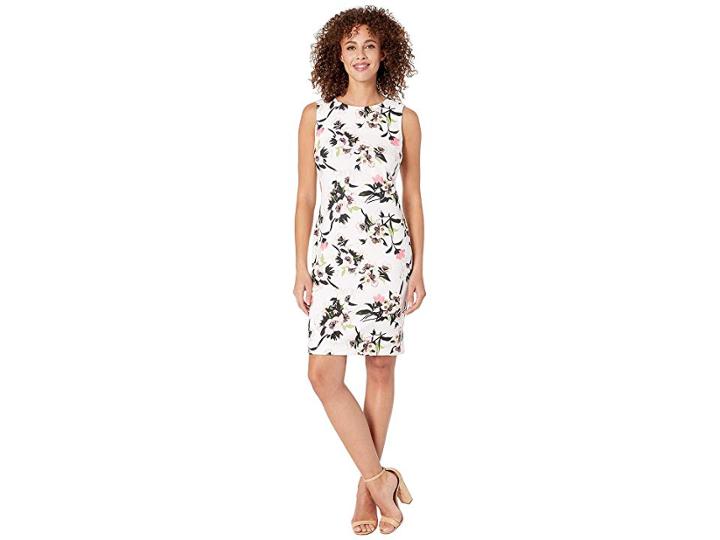 Tommy Hilfiger Rozanne Floral Dress (ivory/sherbert) Women's Dress