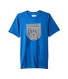Columbia Kids Badge N' Flag Short Sleeve Shirt (little Kids/big Kids) (super Blue/badge Graphic) Boy's T Shirt