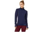 Brooks Fly-by 1/2 Zip (navy) Women's Long Sleeve Pullover