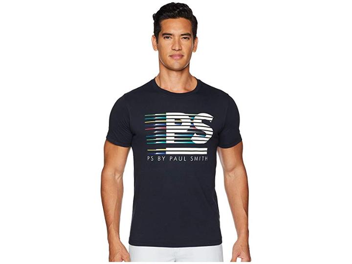 Paul Smith Stripe Slim Fit T-shirt (navy) Men's T Shirt