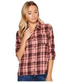 Hurley Wilson Long Sleeve Button Up (red Stardust) Women's Long Sleeve Button Up