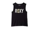 Roxy Kids Little Bliss Island Top (big Kids) (true Black) Girl's Clothing