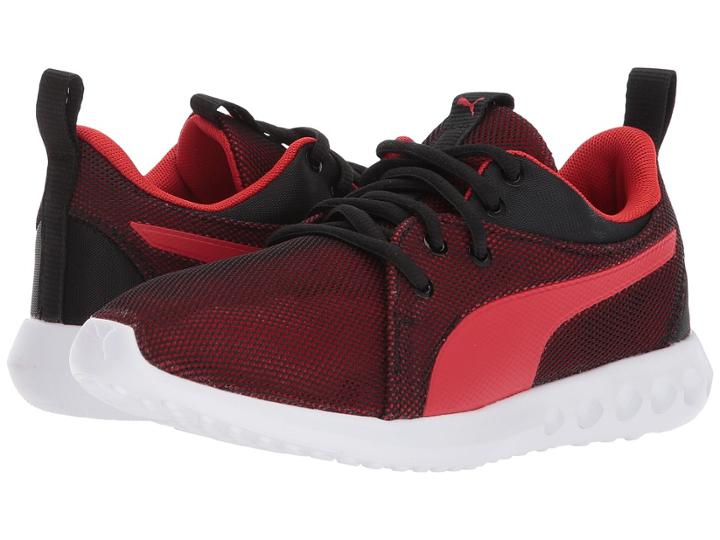 Puma Kids Carson 2 Breathe (big Kid) (puma Black/flame Scarlet) Boys Shoes