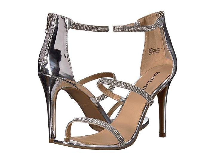 Bebe Janae (silver Metallic) High Heels
