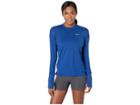 Nike Element Top Crew (blue Void/indigo Force/reflective Silver) Women's Clothing