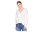 1.state V-neck Bubble Sleeve Sweater (antique White) Women's Sweater