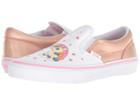 Vans Kids Classic Slip-on (little Kid/big Kid) ((unicorn Rainbow) Pink Lemonade/true White) Girls Shoes