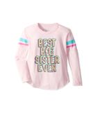Chaser Kids Long Sleeve Super Soft Best Big Sis Tee (little Kids/big Kids) (pink Cloud) Girl's T Shirt