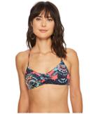 Roxy Salty Roxy(r) Athletic Triangle Bikini Top (rouge Red Mahna Mahna) Women's Swimwear