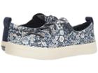 Sperry Crest Vibe Prints (navy Liberty Floral) Women's Lace Up Casual Shoes