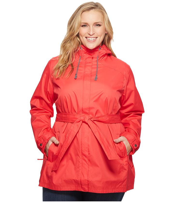Columbia Plus Size Pardon My Trenchtm Rain Jacket (red Camellia) Women's Coat