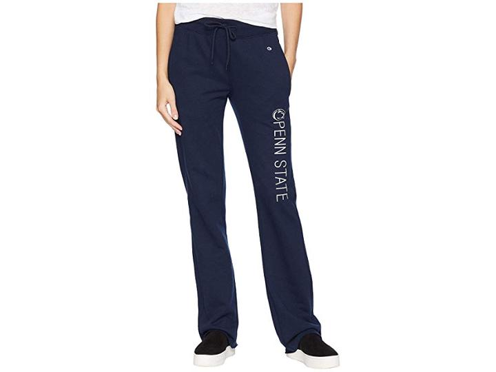 Champion College Penn State Nittany Lions University Fleece Open Bottom Pants (navy) Women's Casual Pants