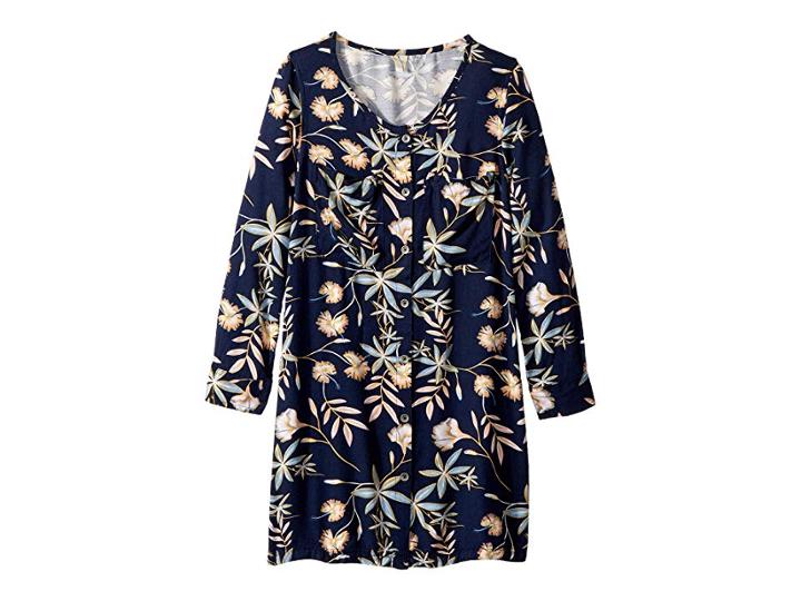 Roxy Kids Sun Is Shining Twill (big Kids) (dress Blues Birds Flower Youth) Girl's Dress