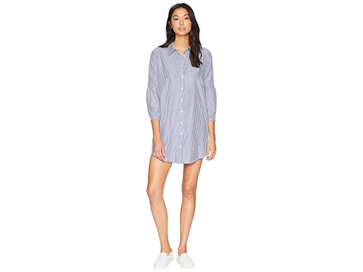 Bb Dakota Roman Holiday Shirtdress (french Blue) Women's Dress