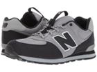 New Balance Kids Kl574v1g (big Kid) (grey/black) Boy's Shoes