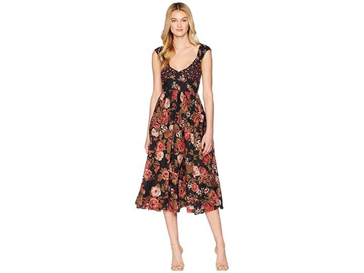 Free People Love You Midi Dress (black) Women's Dress
