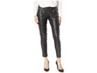 Michael Michael Kors Faux Leather Front Moto Leggings (black) Women's Casual Pants