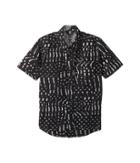 Volcom Kids Drag Dog Short Sleeve Shirt (big Kids) (black) Boy's Short Sleeve Button Up
