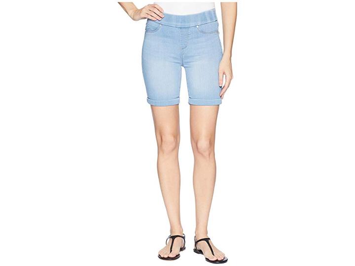 Liverpool Roxie Pull-on Walking Shorts In Silky Soft Denim In Delton Light (delton Light) Women's Shorts