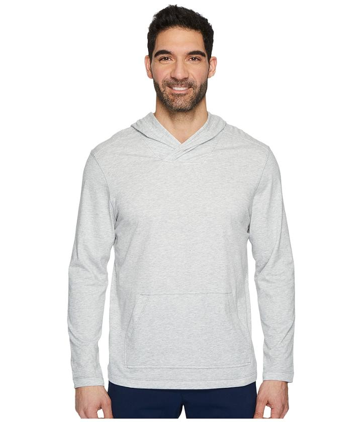 Tommy Bahama Tropic Trainer Hoodie (light Grey Heather) Men's Sweatshirt