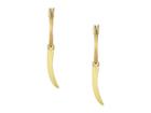 Rebecca Minkoff Golden Horn Mini Hoop Earrings (gold) Earring