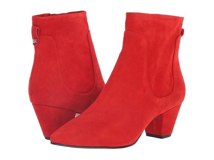 Sam Edelman Karlee (candy Red Kid Suede Leather) Women's Shoes