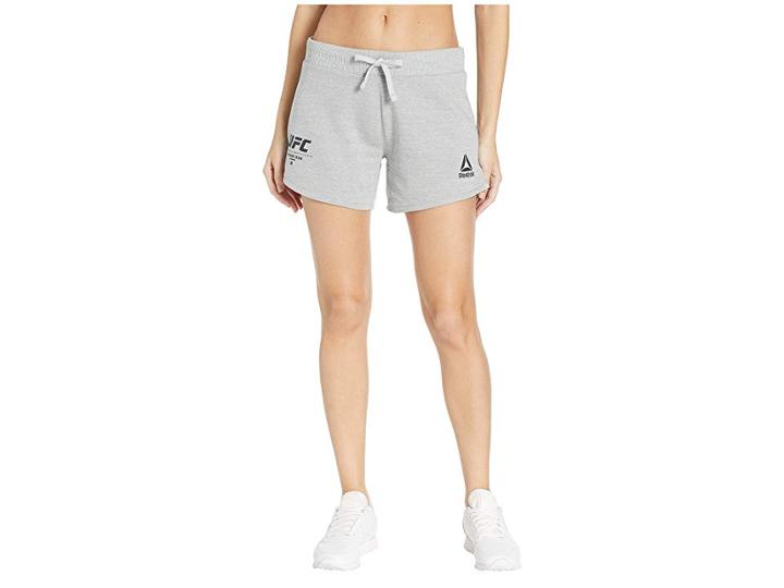 Reebok Ufc Fight Week Shorts (skull Grey) Women's Shorts