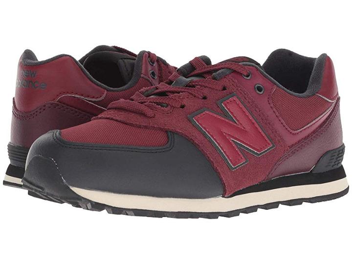 New Balance Kids Gc574v1 (big Kid) (nb Burgundy/black) Boys Shoes
