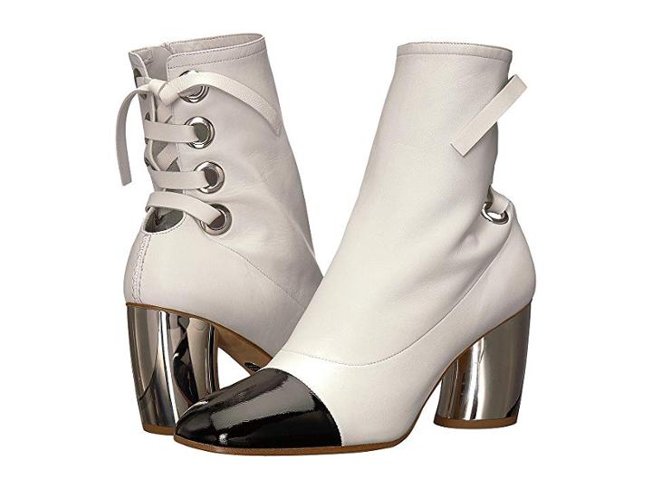 Proenza Schouler Ps27160 (optic White/black/silver) Women's Shoes