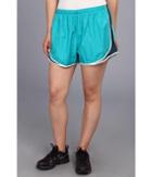 Nike Extended Sizing Tempo Track Short (turbo Green/nightshade/white/matte Silver) Women's Shorts