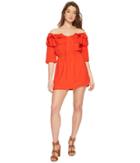 Jack By Bb Dakota Bowser Off The Shoulder Dress (poppy Red) Women's Dress