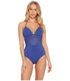 Jets By Jessika Allen Parallels Plunge One-piece (ibiza) Women's Swimsuits One Piece