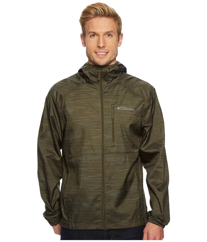 Columbia Flash Forwardtm Windbreaker Print (peatmoss Print) Men's Coat