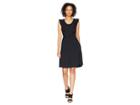 Mod-o-doc Cotton Modal Spandex Jersey Flutter Sleeve Tank Dress With Pockets (black) Women's Dress