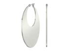 Vince Camuto Drama Disc Hoop Earrings (silver) Earring