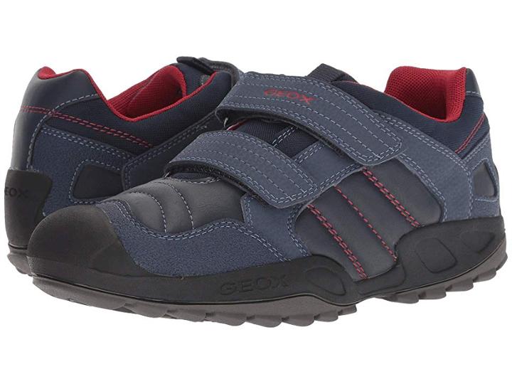 Geox Kids New Savage Boy 9 (big Kid) (navy/red) Boy's Shoes