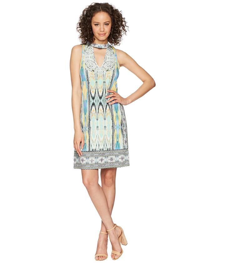 Hale Bob Travel Bright Microfiber Jersey Dress (mint) Women's Dress